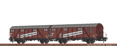  51301 - H0 - Gedeckter Güterwagen Doppeltraktion, DB, Ep. IV